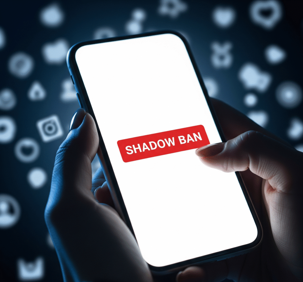 Al momento stai visualizzando Shadow ban sui social: cos’è, come individuarlo e come difendersi con design e comunicazione 🚫📱